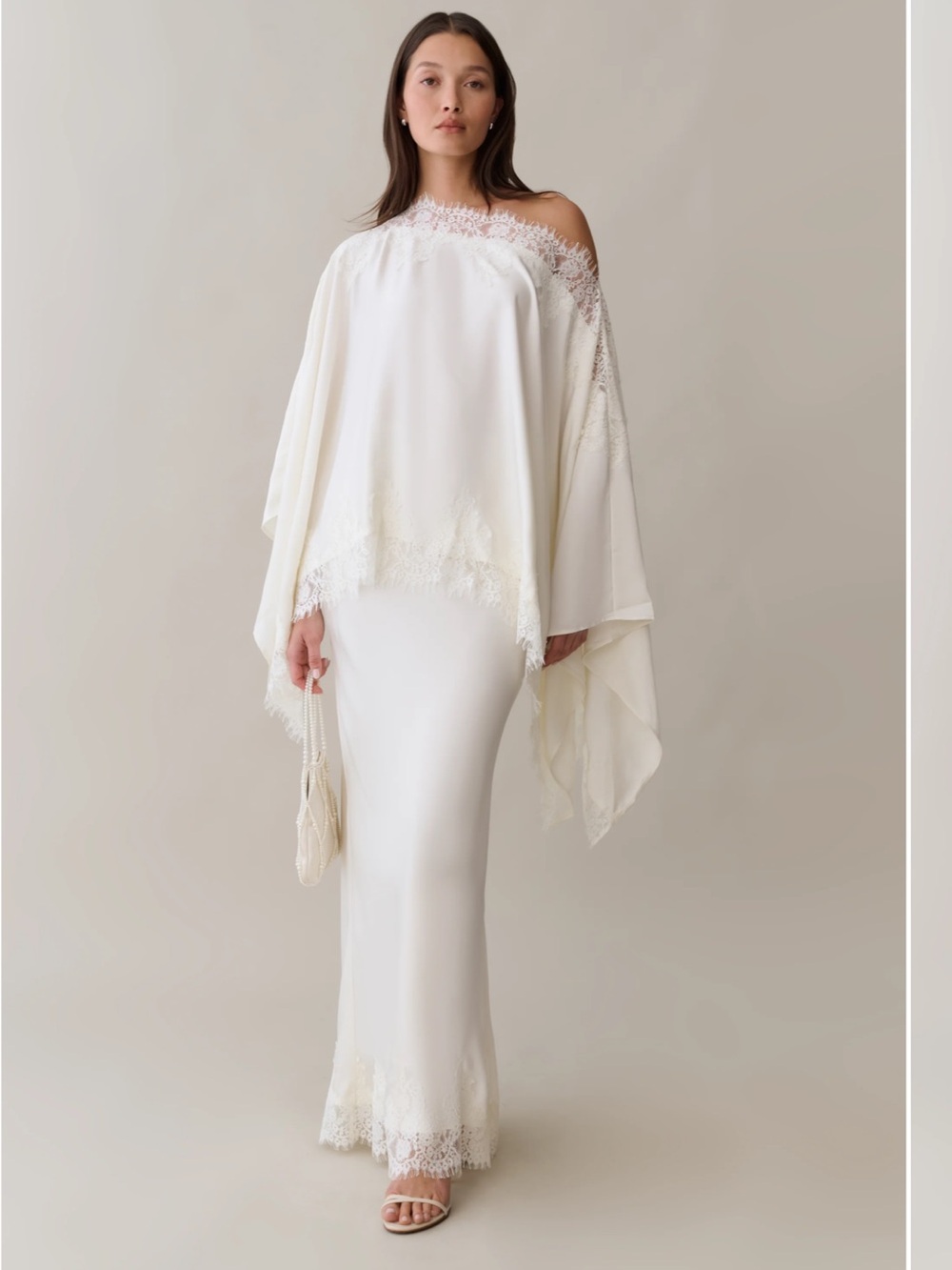 NWT o.p.t Elyse Luminous Eyelash Lace Detail Maxi Few Moda Maxi Skirt XS